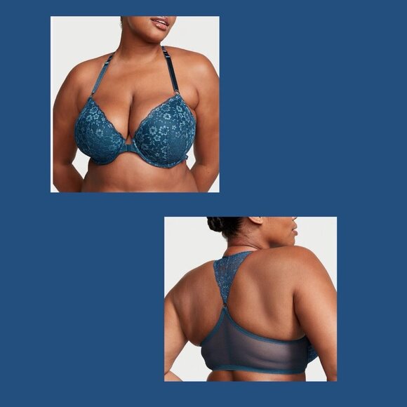 Victoria’s Secret Sexy Tee Lightly-Lined Demi Bra Lace Front Close 36 D - Picture 1 of 9